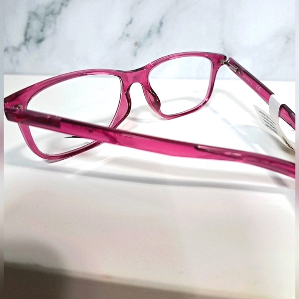 NEW Rx'able eyeglass frame petite modern pink glasses NIKE youth 50-15-135 - Picture 4 of 4